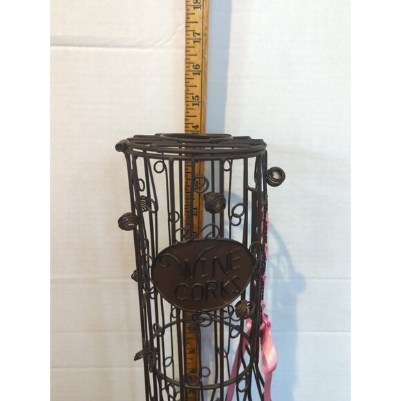 Epic Wirework Ladies Victorian Style Boot Wine Cork/ Potpourri Holder Pink Bow - Picture 7 of 7